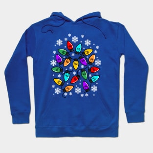 Bulbs with Snowflakes and Wires Hoodie